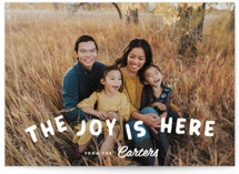 the joy is here Holiday Photo Cards