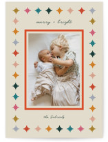 Colorful Stars Holiday Photo Cards