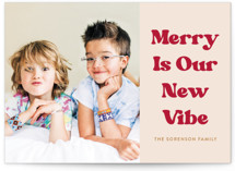 Merry Vibe Holiday Photo Cards