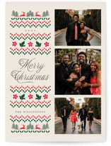 holiday embroidery Holiday Photo Cards