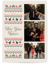 holiday embroidery Holiday Photo Cards