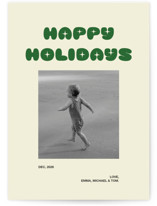 Retro Days Holiday Photo Cards