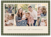 Checked Edge Holiday Photo Cards