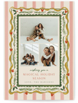 Disney Stripes Mickey Holiday Photo Cards