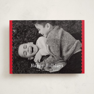 ric-rac trim Holiday Photo Cards