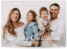 Retro Modern Holiday Photo Cards