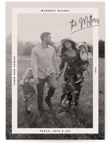 warm minimalism Holiday Photo Cards