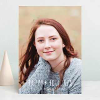 Simple Greeting Holiday Photo Cards