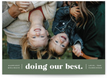 Doing Our Best Holiday Photo Cards