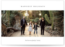 Minimalist Panoramic Holiday Photo Cards