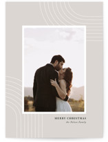 Elegant Curves Holiday Photo Cards