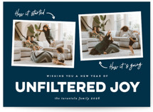 Unfiltered Joy Holiday Photo Cards