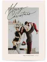 Sweet Corner Script Holiday Photo Cards