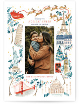 Rockin' around the world Holiday Photo Cards