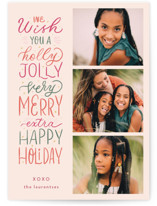 Holly Jolly Very Merry Holiday Photo Cards