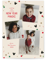 Disney Magic Confetti Holiday Photo Cards