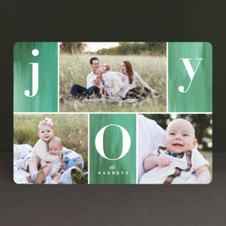 Painted Xmas Feel Holiday Photo Cards