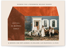 modern new home Holiday Photo Cards