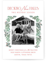 Decking New Halls Holiday Photo Cards