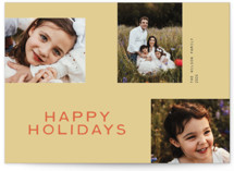 Golden Moments Holiday Photo Cards