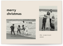 Simpe Text Holiday Photo Cards