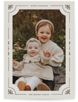 Linograph Christmas Holiday Photo Cards