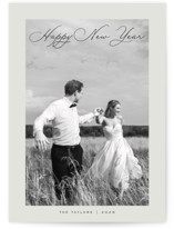 Chic Script Holiday Photo Cards