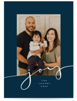 Minimalist Joy Holiday Photo Cards