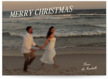 Coastal Holiday Holiday Photo Cards