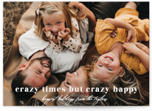 Crazy Happy Holiday Photo Cards