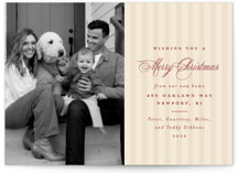 Charming Stripe Holiday Photo Cards