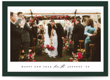 Colored Edge Holiday Photo Cards