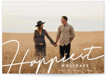 happiest written Holiday Photo Cards
