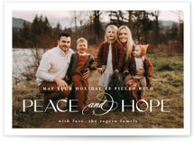 peace and hope Holiday Photo Cards