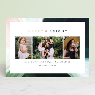 Artistic Border Holiday Photo Cards