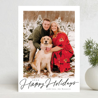 Pencilled In Holiday Photo Cards