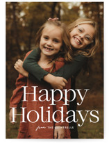 Big Holiday serif Holiday Photo Cards