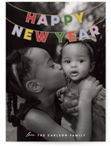 Candy Garland Holiday Photo Cards