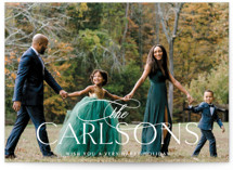 our name Holiday Photo Cards