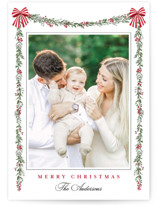 Holly & Bows Holiday Photo Cards