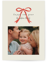 Painted Bow Holiday Photo Cards