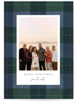 Felted Plaid Holiday Photo Cards
