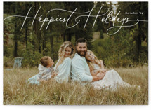 Holiday Script Holiday Photo Cards