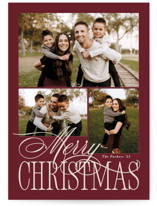 Elegant Three Holiday Photo Cards