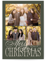 Elegant Three Holiday Photo Cards