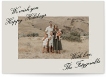 Holiday Scripted Corners Holiday Photo Cards