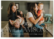 Simple name Holiday Photo Cards