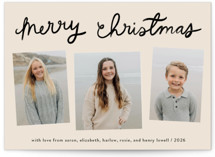Lettered Whimsy Holiday Photo Cards