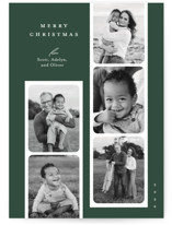 Peppermint Strip Holiday Photo Cards