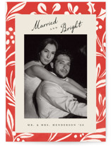 Bold Botanicals Holiday Photo Cards
